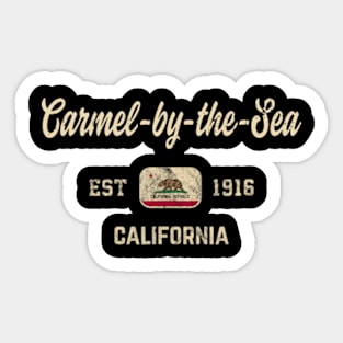 Carmel By The Sea California Retro EST.1916 Sticker